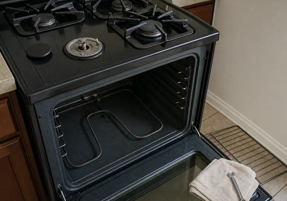 Built-in appliance repair in a La Jolla kitchen
